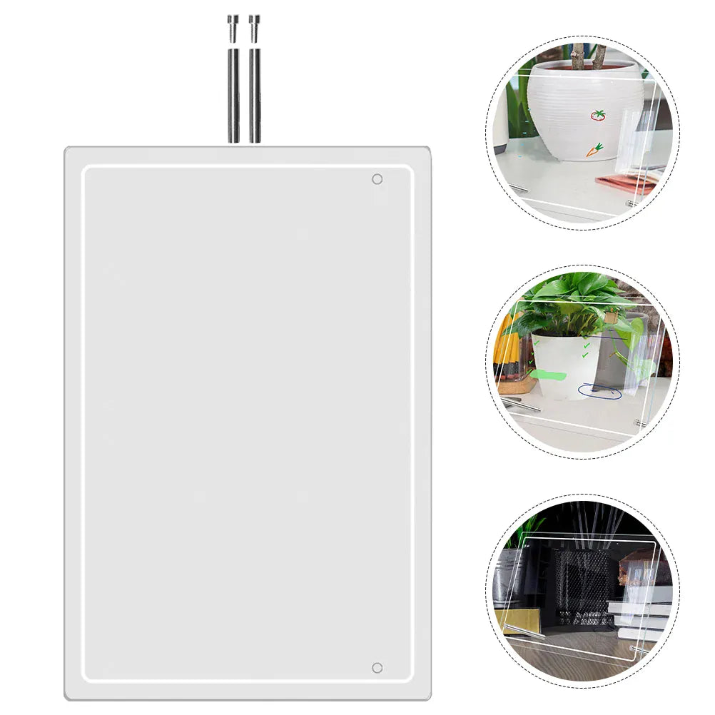 Acrylic Desktop Whiteboard - Transparent Dry Erase Memo Board