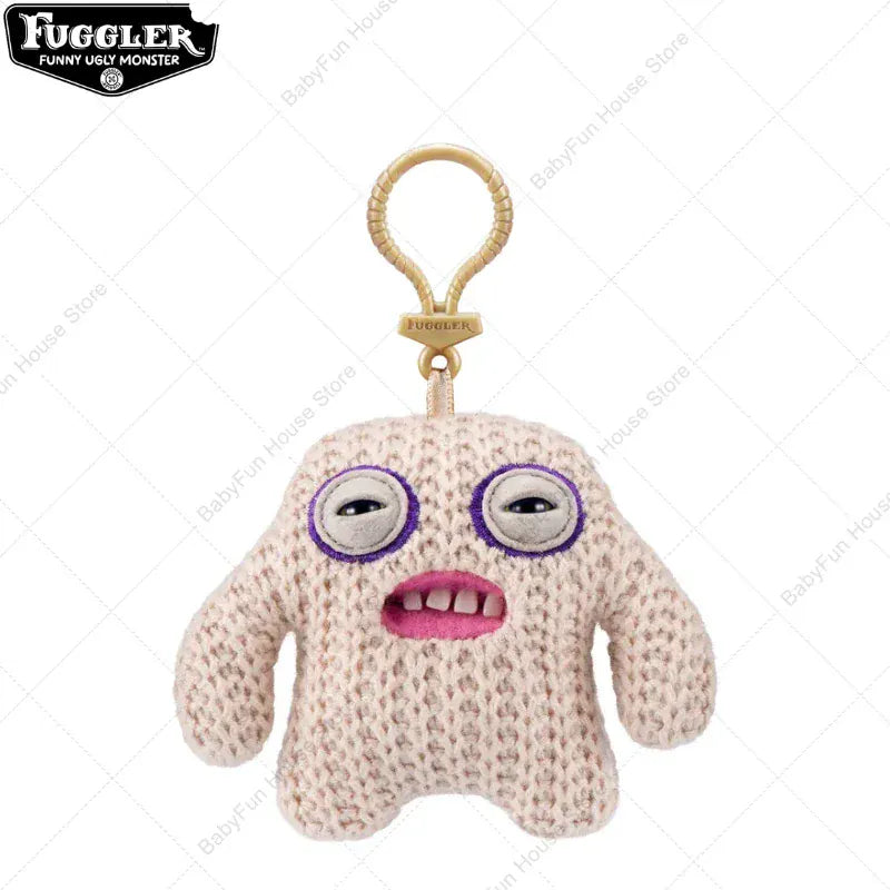 Original Fuggler Ugly Teeth Monsters Plush Toys Keychains Fugglers Wide Eyed Weirdo Annoyed Alien Rabbit Peluche Dolls Pendants