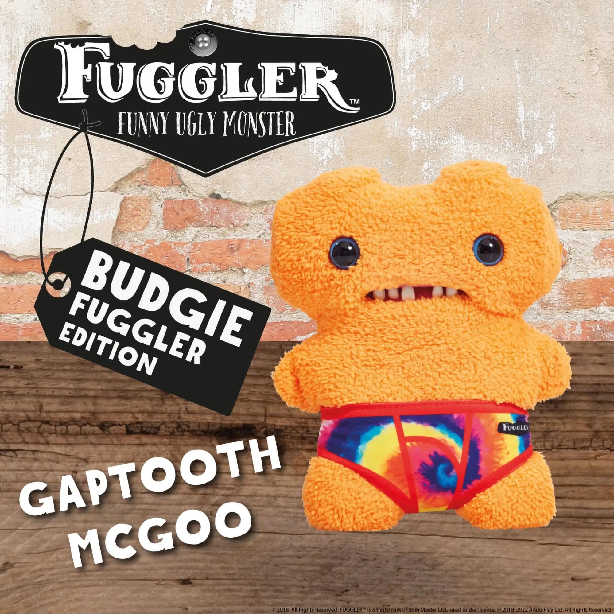Fuggler Funny Ugly Monster Budgie Fuggler Edition Underpants Series Quirky Funny Tooth Monster Count Underoo McGoo Plush Dolls