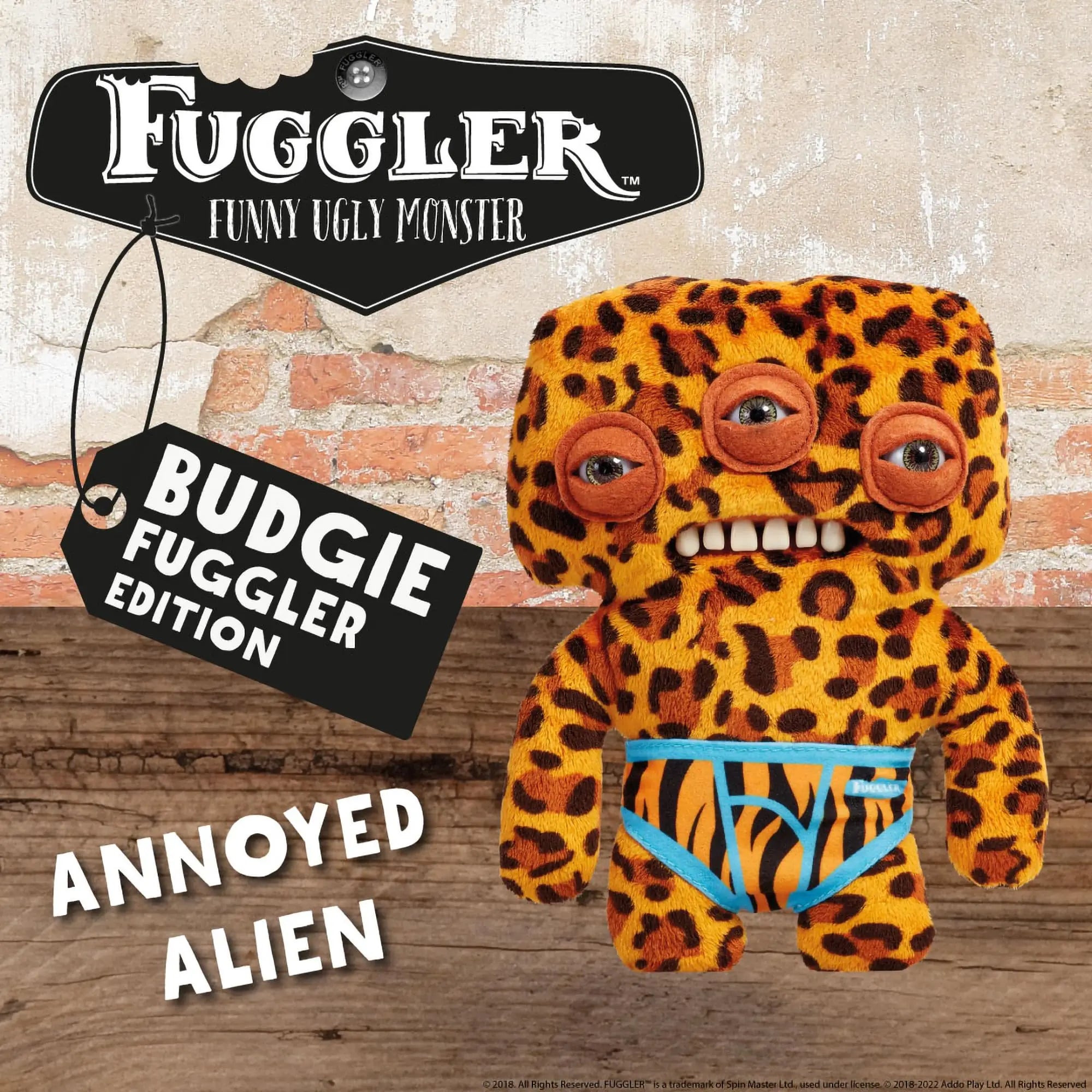 Fuggler Funny Ugly Monster Budgie Fuggler Edition Underpants Series Quirky Funny Tooth Monster Count Underoo McGoo Plush Dolls