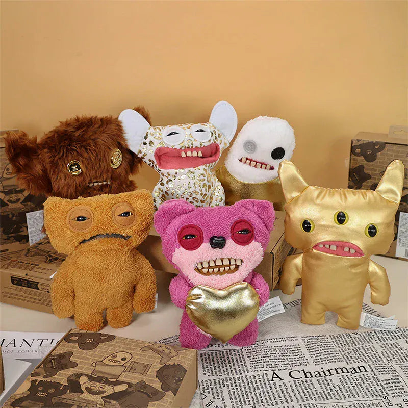 Fuggler Funny Ugly Monster Plush Doll Gold Rush Series Old Tooth Fuggler Stuffed Doll Toys Collectible Gifts