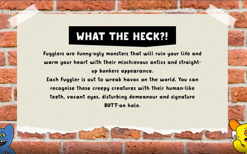 Fuggler Plush Budgie Fuggler Edition and Laboratory Misfits Edition British Brand Funny Ugly Monster Toy