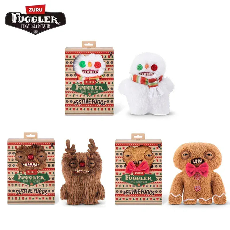Fuggler Plush Toys Butt Ugly Monster Teeth Pets Series Mr Buttons Golden Retriever Fugg Stuffed Animal Fuggs Peluche Dolls 23CM