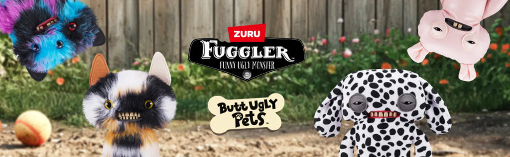 Fuggler Plush Toys Butt Ugly Monster Teeth Pets Series Mr Buttons Golden Retriever Fugg Stuffed Animal Fuggs Peluche Dolls 23CM