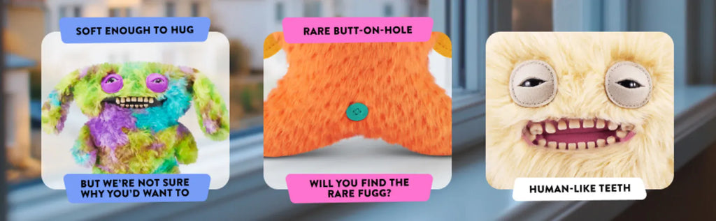 Fuggler Plush Toys Butt Ugly Monster Teeth Pets Series Mr Buttons Golden Retriever Fugg Stuffed Animal Fuggs Peluche Dolls 23CM