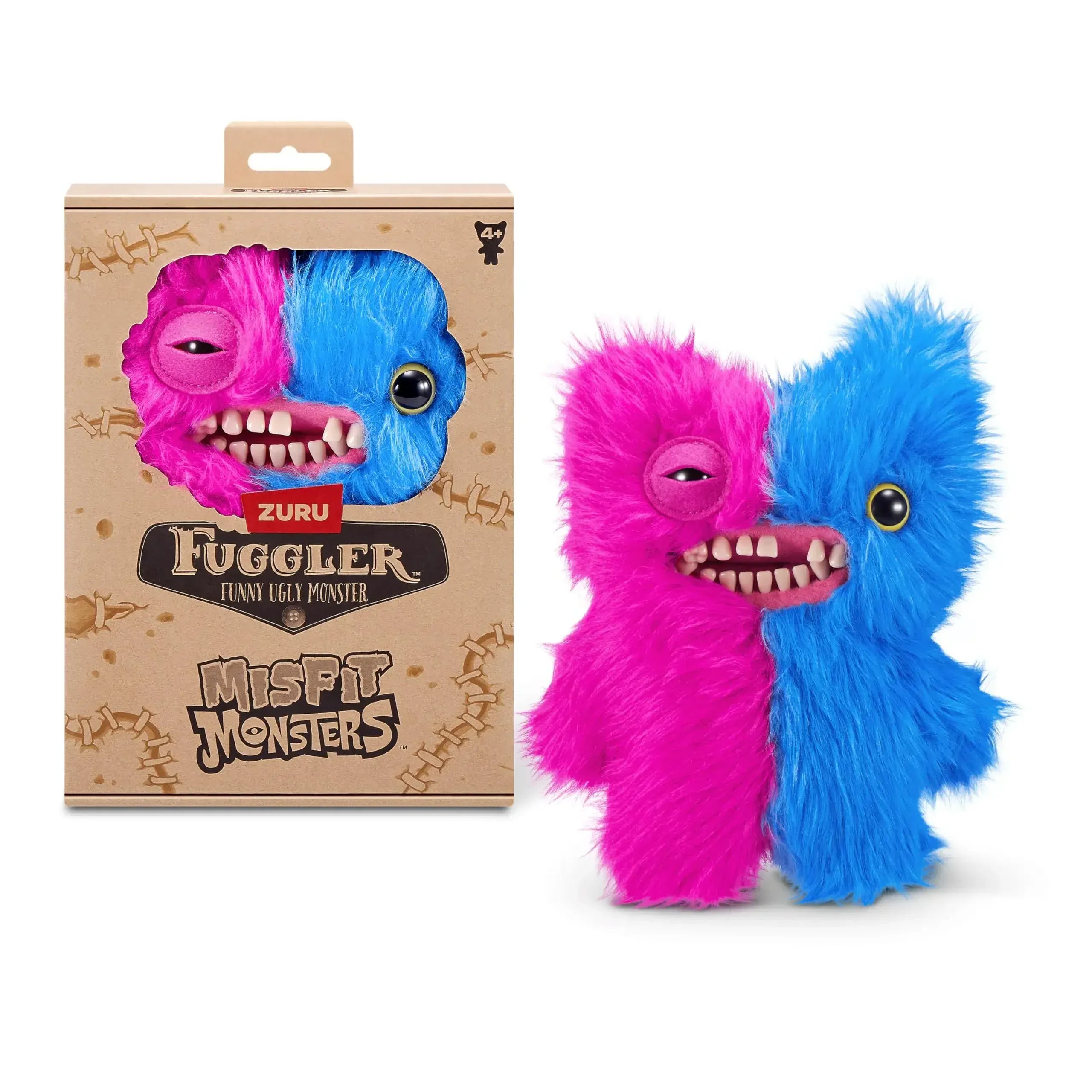 Fuggler WideEyed Tooths Monster Plush Dolls Soft Fuggler Stuffed Pants Gap Toothed McGoo‌ ‌Monstrosity Peluche Toys