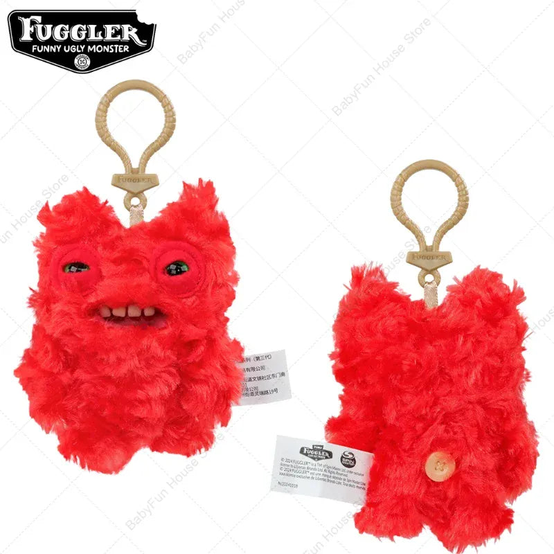 Original Fuggler Ugly Teeth Monsters Plush Toys Keychains Fugglers Wide Eyed Weirdo Annoyed Alien Rabbit Peluche Dolls Pendants