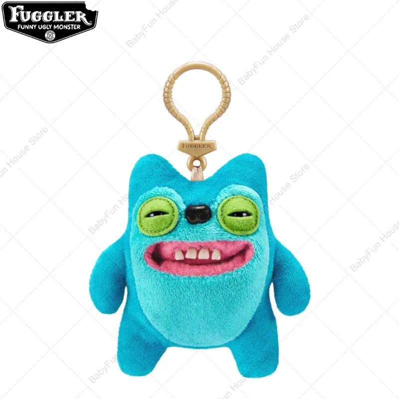Original Fuggler Ugly Teeth Monsters Plush Toys Keychains Fugglers Wide Eyed Weirdo Annoyed Alien Rabbit Peluche Dolls Pendants