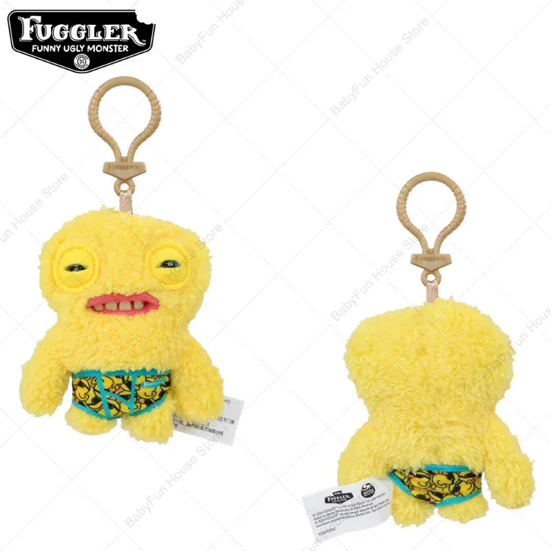 Original Fuggler Ugly Teeth Monsters Plush Toys Keychains Fugglers Wide Eyed Weirdo Annoyed Alien Rabbit Peluche Dolls Pendants