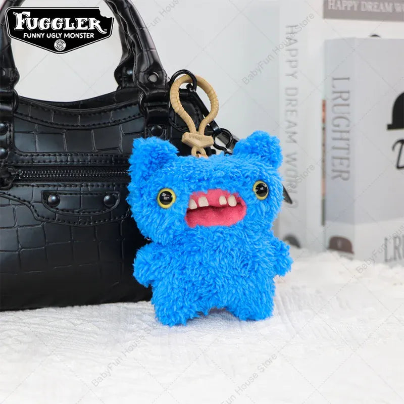 Original Fuggler Ugly Teeth Monsters Plush Toys Keychains Fugglers Wide Eyed Weirdo Annoyed Alien Rabbit Peluche Dolls Pendants