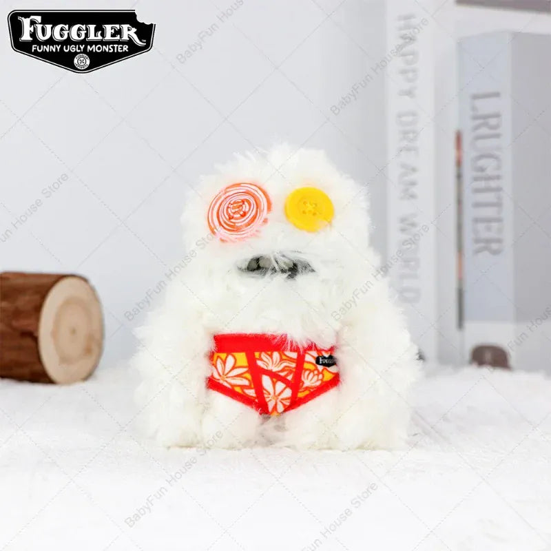 Original Fuggler Ugly Teeth Monsters Plush Toys Keychains Fugglers Wide Eyed Weirdo Annoyed Alien Rabbit Peluche Dolls Pendants