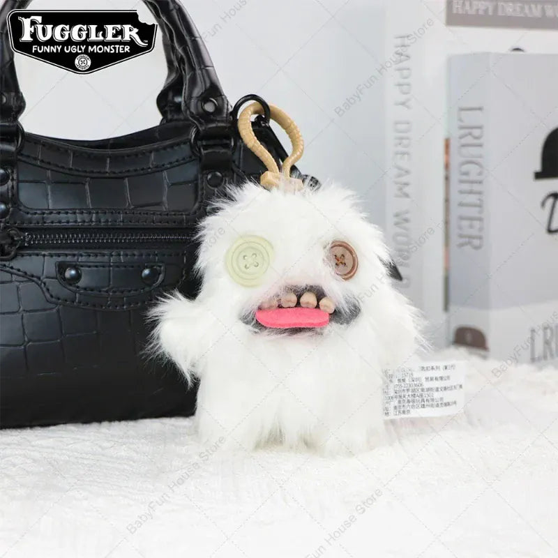 Original Fuggler Ugly Teeth Monsters Plush Toys Keychains Fugglers Wide Eyed Weirdo Annoyed Alien Rabbit Peluche Dolls Pendants