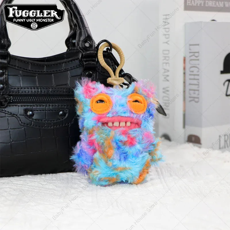 Original Fuggler Ugly Teeth Monsters Plush Toys Keychains Fugglers Wide Eyed Weirdo Annoyed Alien Rabbit Peluche Dolls Pendants